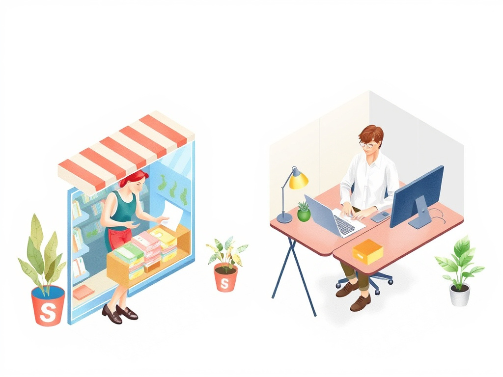 Two different venture types: a local service business and a growth-focused startup